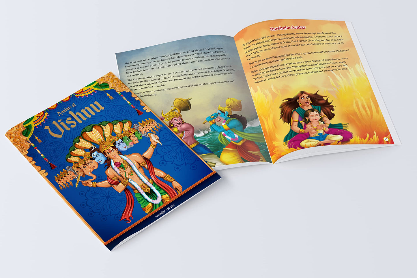 Tales from Indian Mythology [Collection of 10 Books] - Age: 6+ | Beautifully Illustrated Story Books For Kids/Children | Cultural and Traditional Stories from Ancient India |Books Included: Ganesha| Vishnu | Shiva | Durga | Krishna | Hanuman | Arjuna |Dev