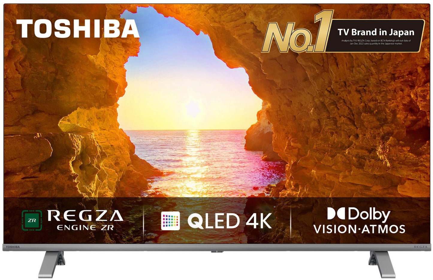 TOSHIBA 108 cm (43 inches) C450ME Series 4K Ultra HD Smart QLED TV 43C450ME (Silver)