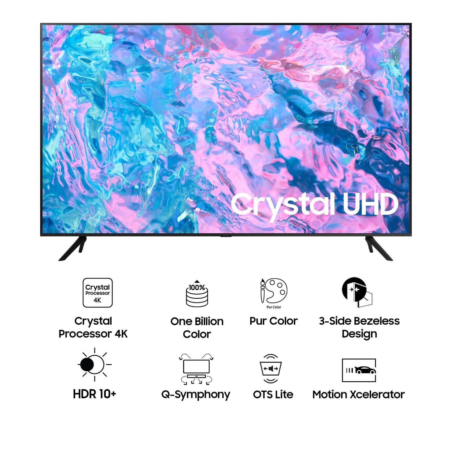 Samsung 108 cm (43 inches) D Series Crystal 4K Vivid Pro Ultra HD Smart LED TV UA43DUE77AKLXL (Black)