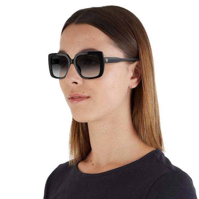 Michael Kors Womens Mallorca Sunglasses, Black, 55 