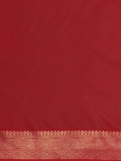 MIMOSA Women's Woven Design Kanjivaram Style Art Silk Saree With Blouse Piece : SSA0000908