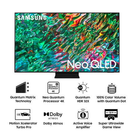 Samsung 214 cm (85 inches) 4K Ultra HD Smart Neo QLED TV QA85QN90BAKXXL (Titan Black) 