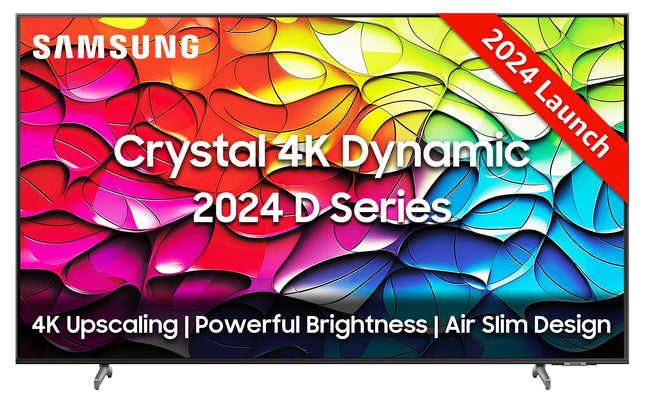 Samsung 163 cm (65 inches) D Series Brighter Crystal 4K Dynamic Ultra HD Smart LED TV UA65DUE80AKLXL (Titan Gray) 