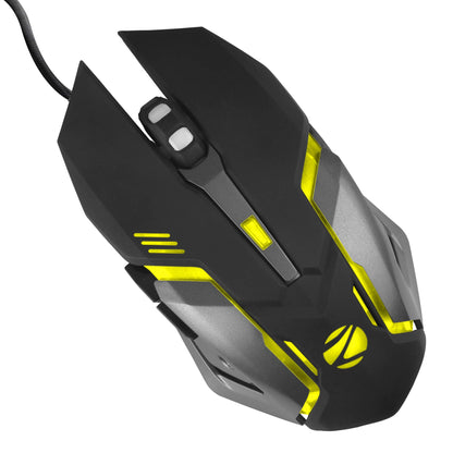 ZEBRONICS-Transformer-M with a High-Performance Gold-Plated USB Mouse: 6 Buttons, Multi-Color LED Lights,High-Resolution Sensor with max 3600 DPI, and DPI Switch(Black)