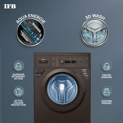 IFB 7 Kg 5 Star with 2X Power Steam, AI Powered, Fully Automatic Front Load Washing Machine (DIVA AQUA MXS 7010, In-built Heater, Mocha) 