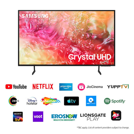 Samsung 138 cm (55 inches) 4K Ultra HD Smart LED TV UA55DU7700KLXL (Black) 