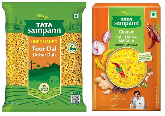 Tata Sampann Unpolished Toor Dal/Arhar Dal, 1kg