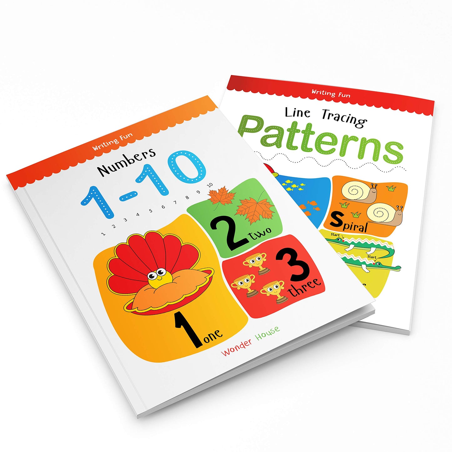 Writing Practice Boxset: Pack of 4 Books (Writing Fun: Write And Practice Capital Letters, Small Letters, Patterns and Numbers 1 to 10)