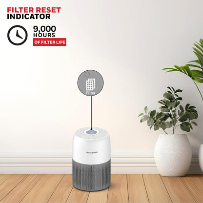 Honeywell Air Purifier for Home & Office, 3-in-1 filter - Pre-Filter, H13 HEPA Filter, Activated Carbon Filter, Removes 99.99% Pollutants, Allergens, Pet Danger, Smoke, Dust & Pollens - Air touch V1