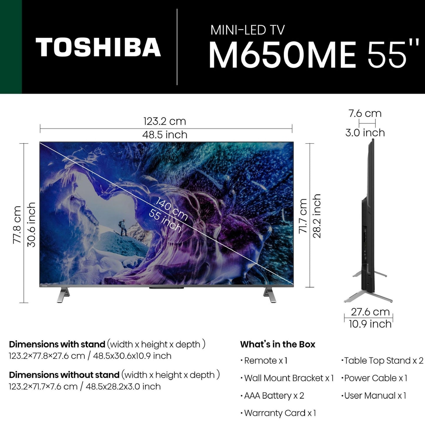 TOSHIBA 108 cm (43 inches) C450ME Series 4K Ultra HD Smart QLED TV 43C450ME (Silver)