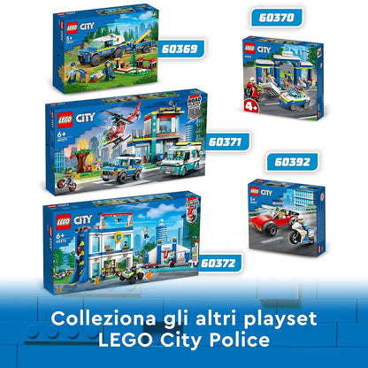 LEGO City Police Training Academy 60372 Building Toy Set (823 Pcs),Multicolor