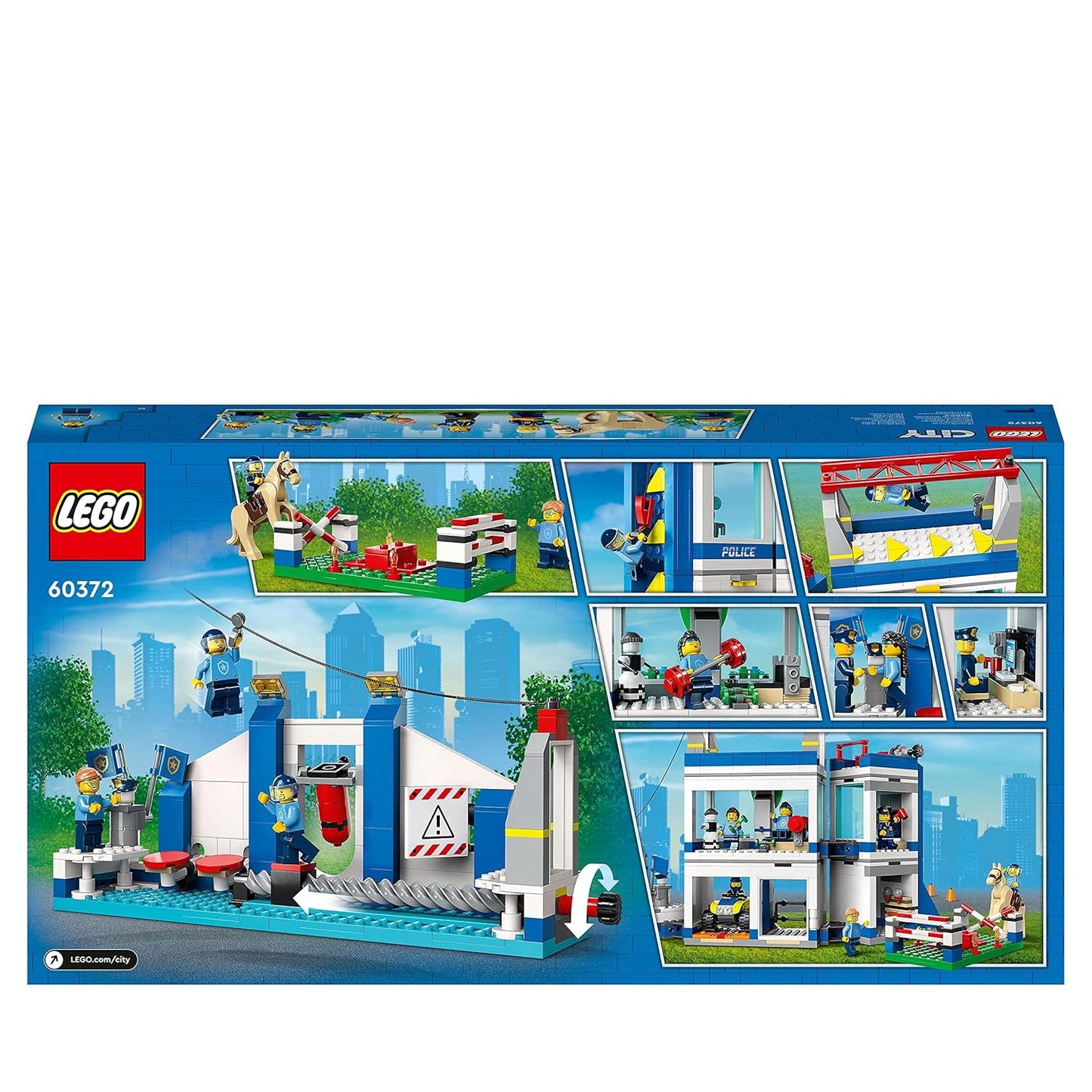 LEGO City Police Training Academy 60372 Building Toy Set (823 Pcs),Multicolor