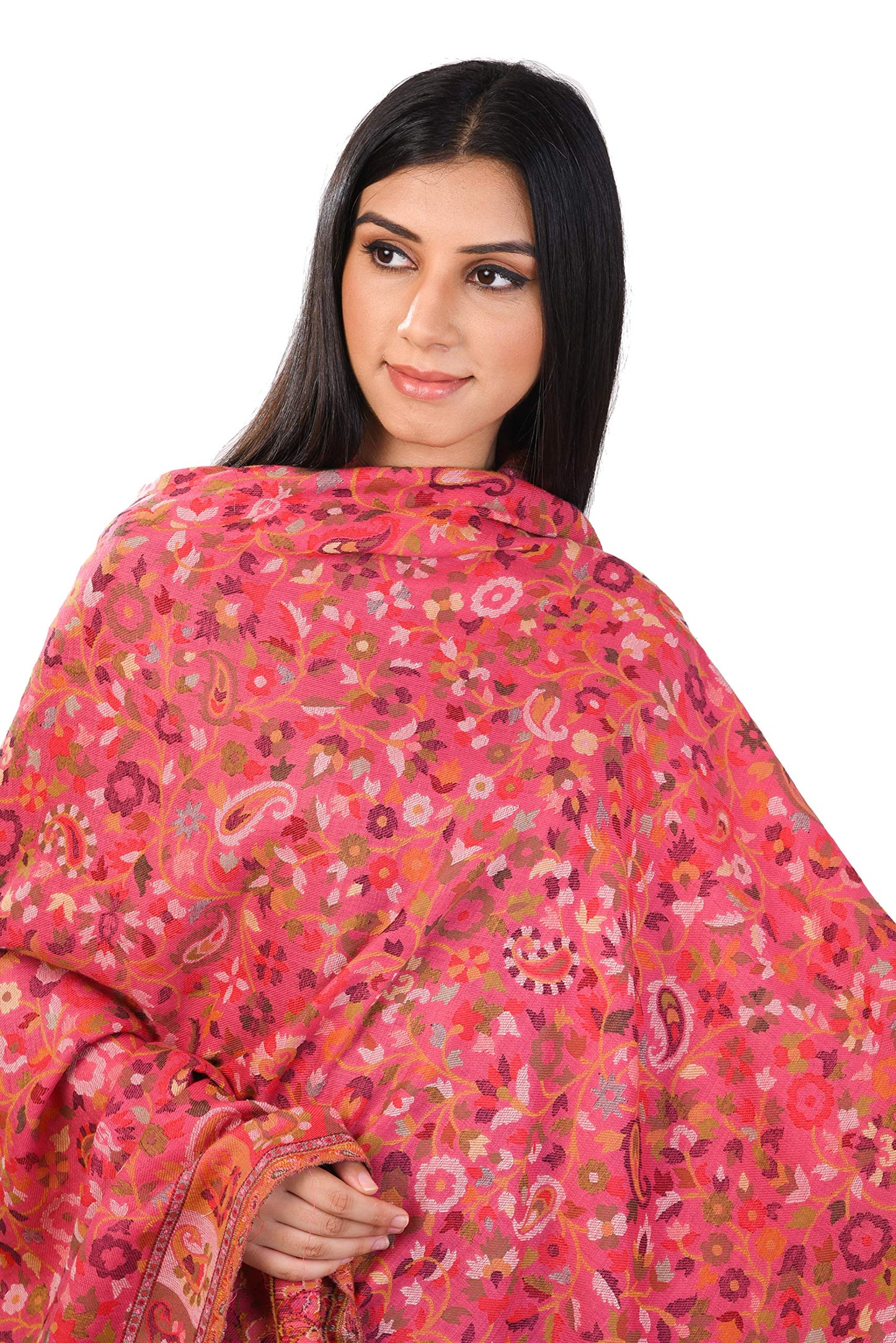 Pashmoda - Women’s Kaani Wool Blend Shawl, Wrap