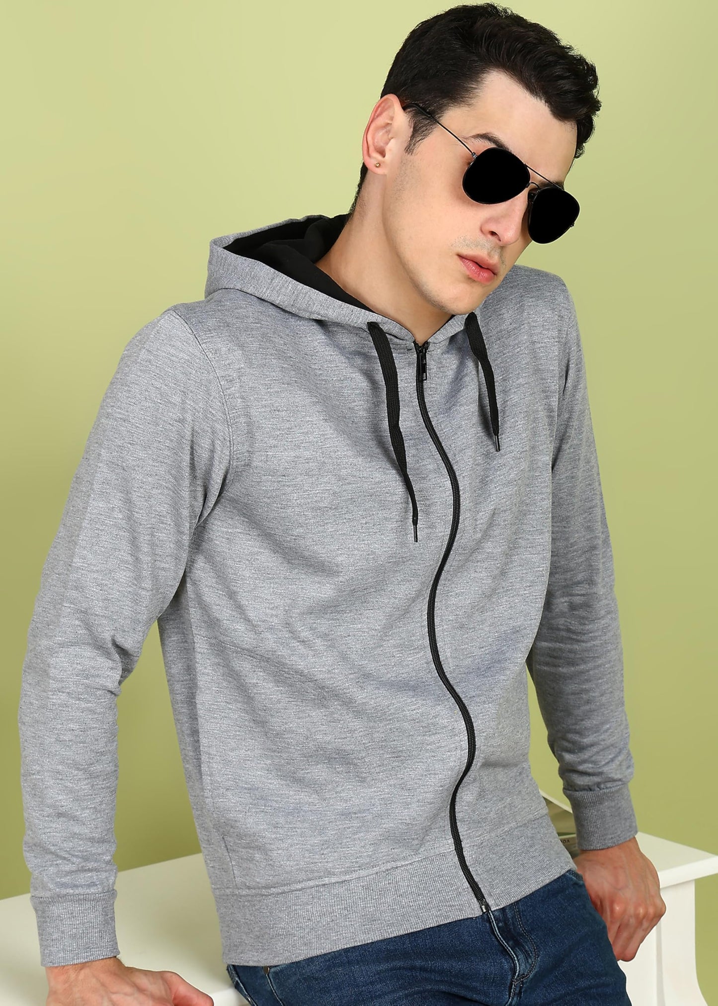 Alan Jones Clothing Men's Cotton Hooded Sweatshirt