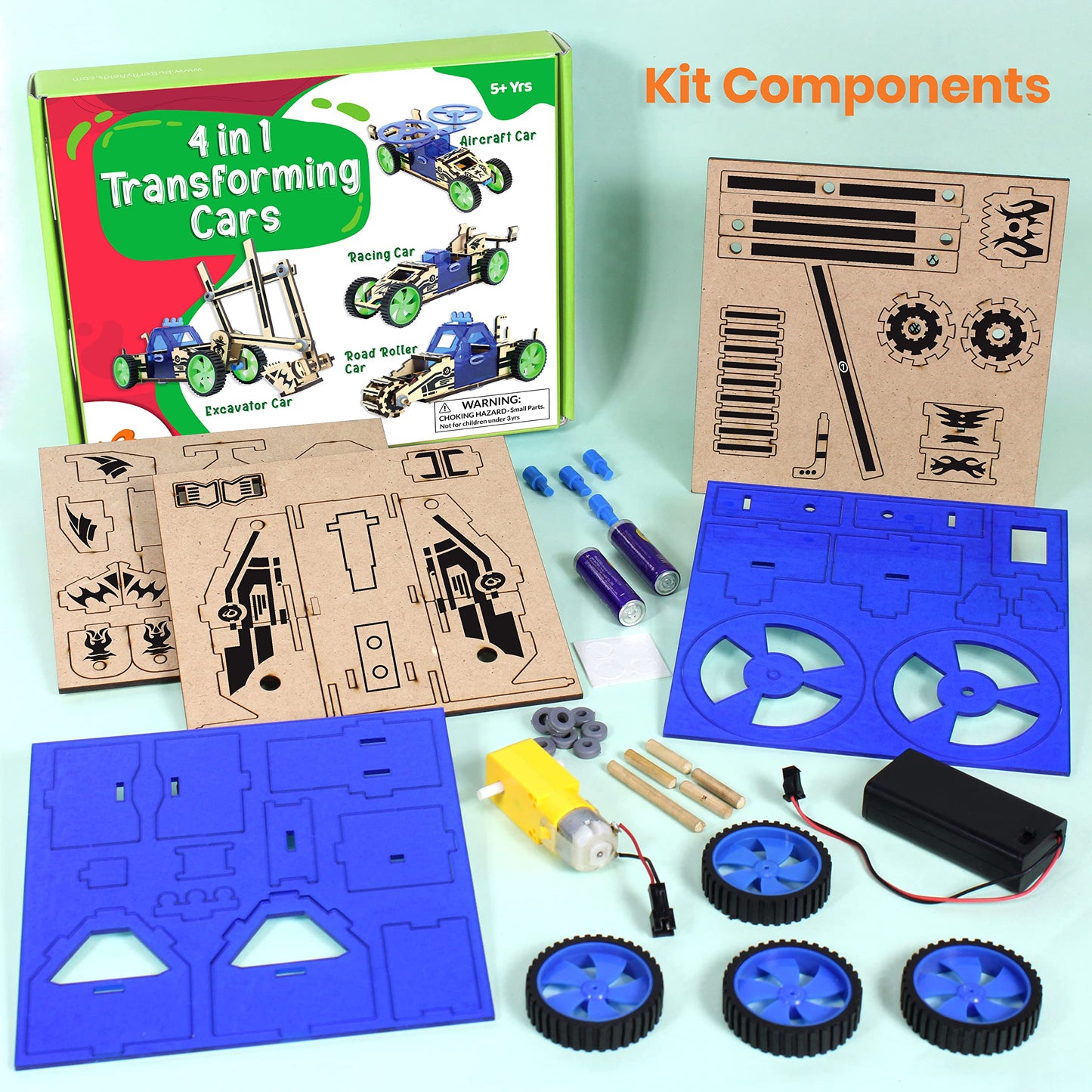 ButterflyEdufields 20+ Science Experiment Kit | Birthday Gift for Boys Girls Ages 6 7 8 10 12 Years | DIY STEM Projects Educational Learning Toys for 6-12 Year Olds | Build 20+ Motor Machines