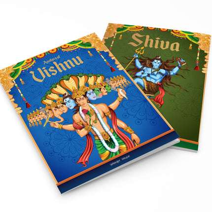 Tales from Indian Mythology [Collection of 10 Books] - Age: 6+ | Beautifully Illustrated Story Books For Kids/Children | Cultural and Traditional Stories from Ancient India |Books Included: Ganesha| Vishnu | Shiva | Durga | Krishna | Hanuman | Arjuna |Dev