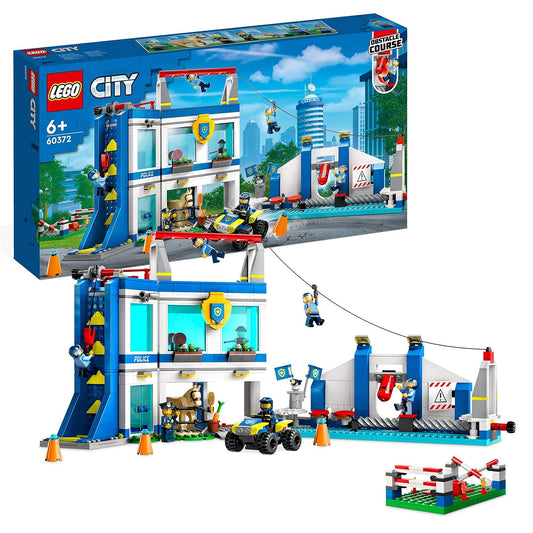 LEGO City Police Training Academy 60372 Building Toy Set (823 Pcs),Multicolor