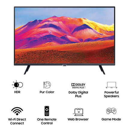 Samsung 108 cm (43 inches) Full HD Smart LED TV UA43T5450AKXXL (Black) 