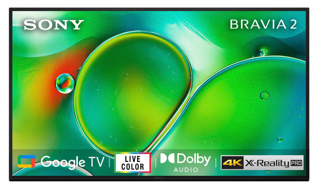 Sony BRAVIA 2 Series 108 cm (43 inches) 4K Ultra HD Smart LED Google TV K-43S20 (Black) 