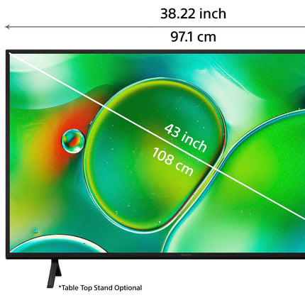 Sony BRAVIA 2 Series 108 cm (43 inches) 4K Ultra HD Smart LED Google TV K-43S20 (Black) 