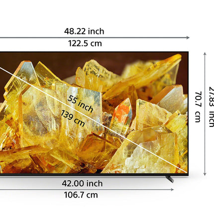 Sony Bravia 139 cm (55 inches) XR Series 4K Ultra HD Smart Full Array LED Google TV XR-55X90L (Black) 