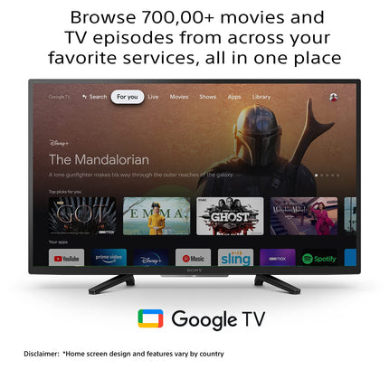 Sony Bravia 80 cm (32 inches) HD Ready Smart LED Google TV KD-32W830K (Black) (2022 Model) | with Alexa Compatibility 